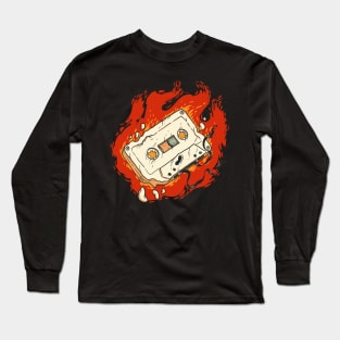 Burning Cassette Long Sleeve T-Shirt